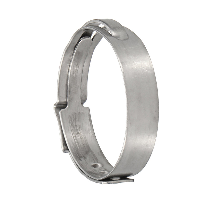 50pcs 1inch Stainless Steel Ear PEX Clamp Cinch Rings Crimp Pinch Fitting Tube