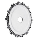 5 Inch Yellow/Purple Grinder Chain Disc 22mm Arbor 14 Teeth Wood Carving Disc For 125mm Angle Grinder