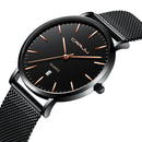 CRRJU 2270 Men Simple Dial Business Style Fashion Full Steel Strap Quartz Watch