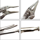 4PCS 6 Inch Cutting Pliers Ground Mouth Straight Jaw Lock Clamp Hand Craftsman Tools Kit Locking Cutting Pliers