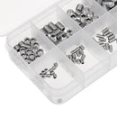 Suleve MXSH1 200Pcs Stainless Steel Set Grub Screw Allen Hex Socket Cup Point Assortment M3/M4/M5