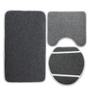 180x180cm Colored Triangle With 12 Hooks Bathroom Shower Curtain and Three-piece Mat Kit