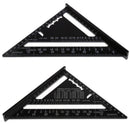 7inch 12inch Triangle Ruler Straight Angle Ruler Measuring Tool Quick Read Square Layout Tool Woodworking Gauge Measure