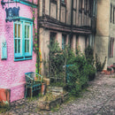 8x8FT City Street Cobbled Road Photography Backdrop Background Studio Prop