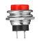 10Pcs 3A 125V Momentary Push Button Switch OFF-ON Horn Red Plastic