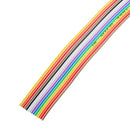 3pcs 5M 1.27mm Pitch Ribbon Cable 14P Flat Color Rainbow Ribbon Cable Wire Rainbow Cable