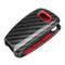 Plastic+Silicone Car Key Case Protector Cover Remote Control Fob for Audi Q3 A1 S3 Q7 A5 TT TTS