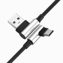 Bakeey 2.4A 90 Degree Angle Type C Fast Charging Data Cable 1M For Oneplus 5t Xiaomi 6 Mi A1 Mix 2s