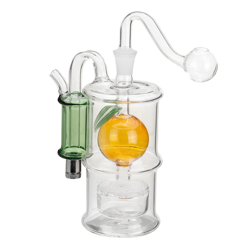 LED Water Pipe High Borosilicate Glass Pipe Bottle Mute Pot