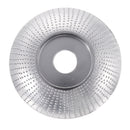 Drillpro 110mm Tungsten Carbide Arc Wood Shaping Disc Carving Disc 22mm Bore Sanding Grinder Wheel for 115 125 Angle Grinder