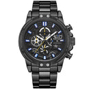 MEGIR 2108 Luxury Big Dial Chronograph Business Style Stainless Steel Men Watch Quartz Watch