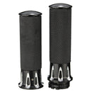 Pair 1inch 25mm Motorcycle Handlebar Hand Grip For Harley Touring FLHT FLHR Black