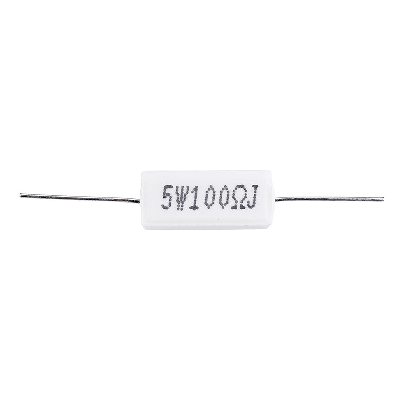 10pcs 5W 100 ohm 100R Ceramic Cement Resistor