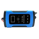 Enusic 12V 6A Blue Pulse Repair LCD Battery Charger For Car Motorcycle Lead Acid Battery Agm Gel Wet