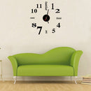 DIY Mini Modern Art Mirror Wall Clock 3D Sticker Design Home Office Room Decor