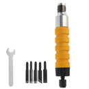 Electric Woodworking Carving Chisel Wood Carving Tool Set with 5 Cutter Head with Flexible Shaft
