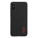 Bakeey Luxury Fabric Splice Soft Silicone Edge Shockproof Protective Case For Xiaomi Mi8 Pro / Xiaomi Mi8 Explorer Edition