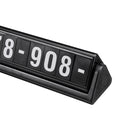 Universal Car License Plate Frame Phone Number Stop Plate Sticker  Luminous Temporary Parking Card Rotatable Hiding