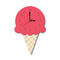 Home Cartoon Creative Wall Clock Living Room Acrylic Ice Cream Children's Clock