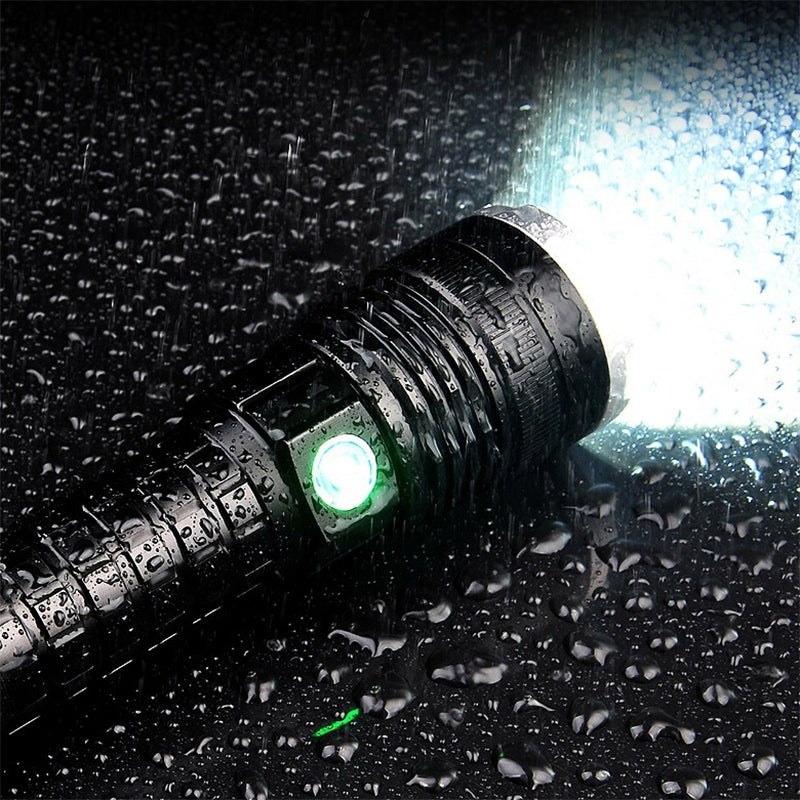 P50 4Modes Zoomable USB Rechargeable LED Flashlight Outdoor Waterproof 26650 Flashlight