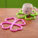 New Heart-shaped Flower Shape PVC Anti-Slip Table Insulation Mat Heat Pad Kitchen Placemats