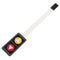5Pcs 2 Key Press Film Switch Module with Symbol Single Chip Microcomputer Extended Keyboard Electronic Switch Module