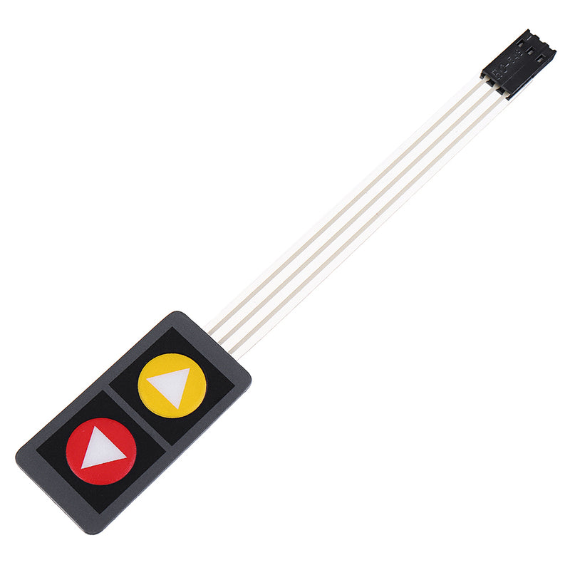 5Pcs 2 Key Press Film Switch Module with Symbol Single Chip Microcomputer Extended Keyboard Electronic Switch Module