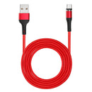 USAMS US-SJ338 U29 Micro USB LED Magnetic Braided Fast Charging Cable 2M For Tablet Smartphone