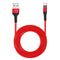 USAMS US-SJ338 U29 Micro USB LED Magnetic Braided Fast Charging Cable 2M For Tablet Smartphone