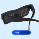 LED Light-emitting Glasses Multilingual Bluetooth Mobile Phone Control Editing Animation Custom Patterns Magic Glasses Bluetooth Glasses