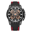 RUIMAS 547 Sport Men Watch 3D Multi-layered Surface Waterproof Luminous Display Quartz Watch