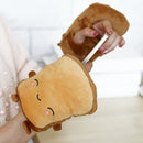 Toast USB Heating Motorcycle Gloves Hand Warmers Cute Half Wearable Fingerless