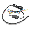 30cm 108LED 3W Motorcycle Sequential Switchback Flowing LED Tail Brake Turn Signal Strip Light