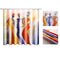 150cm/180cm Polyester Waterproof Bathroom Hanging Bath Shower Curtains with 12 Hooks