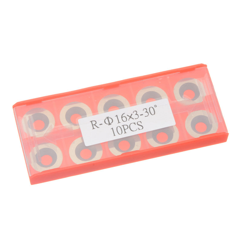10pcs Round Carbide Inserts Cutter 16mm Diameter for Wood Turning