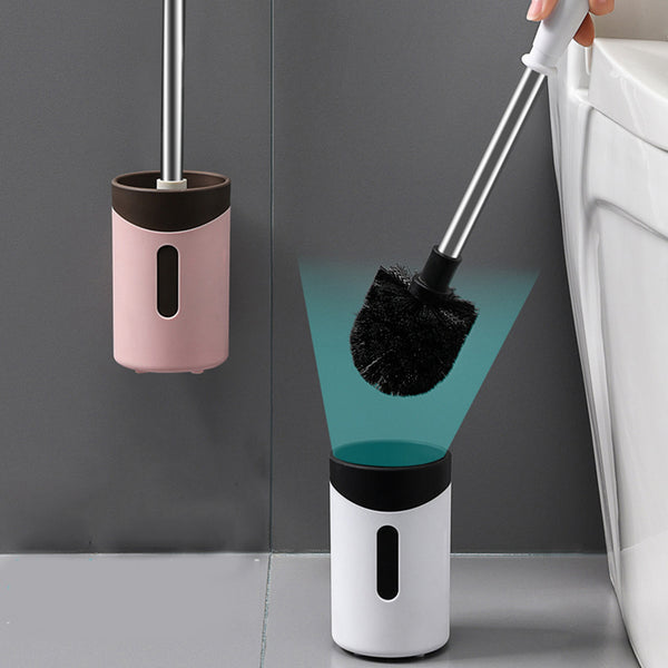 Bathroom Pendants Long Handle Cleaning Brushes Wall Hanging Toilet Brush Holder Set