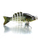 ZANLURE 4Piece /Box 2"/0.1oz Multi Jointed Fishing Lure Hard Baits Lifelike 6 Segments Swimbait Crankbaits