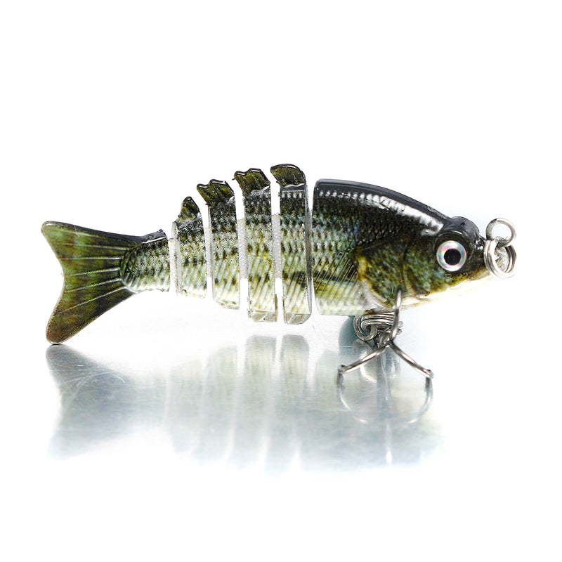 ZANLURE 4Piece /Box 2"/0.1oz Multi Jointed Fishing Lure Hard Baits Lifelike 6 Segments Swimbait Crankbaits
