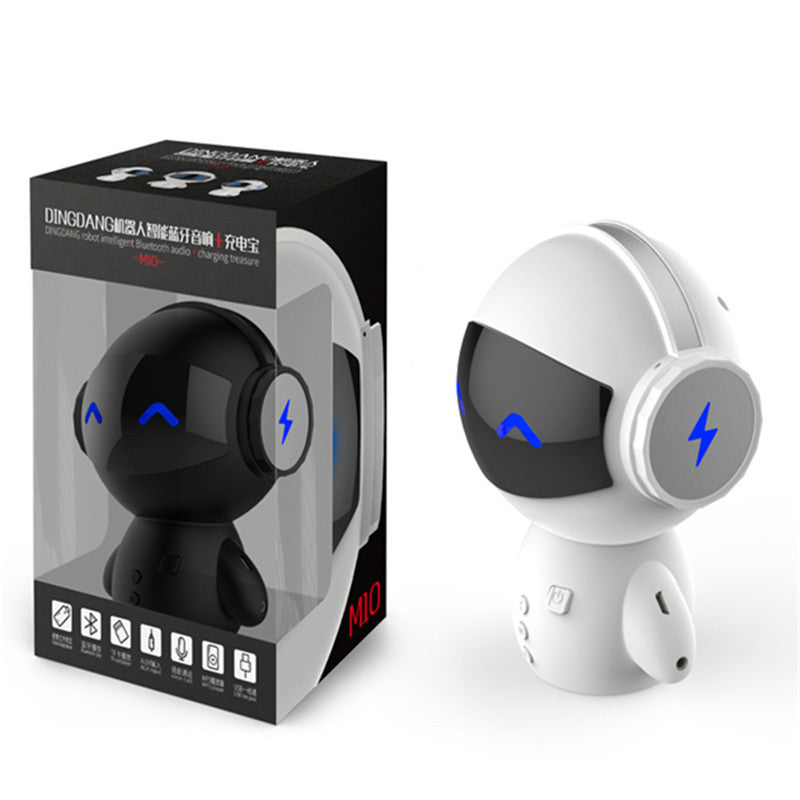 Bakeey Robot Portable Stereo Noise Cancelling Power Bank TF Card Wireless bluetooth Speaker with Mic