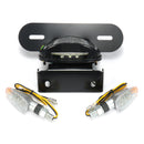 Motorcycle LED Rear Tail Brake Stop Turn Indicator Light with License Plate Bracket