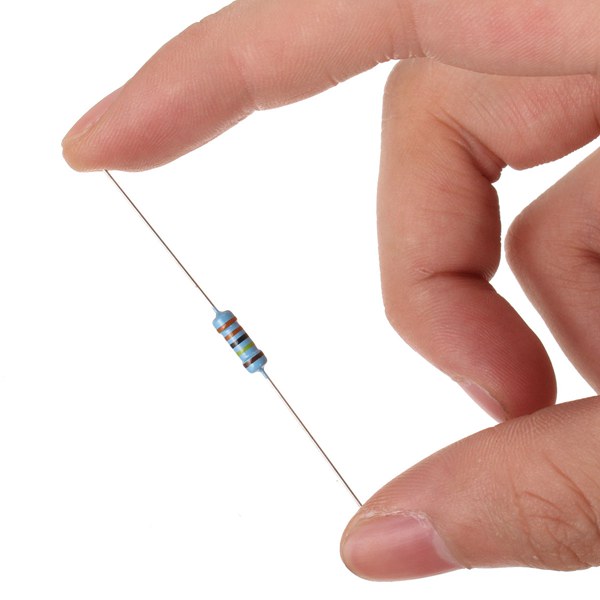 1100 Pcs 0.1 ohm~10M ohm 1/2W Metal Film Resistor 110 Value Box Kit