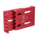 T1/T2 Aluminum Alloy Sawtooth Ruler Woodworking Gap Gauge Depth Measuring Ruler Marking Gauge Table Saw Slot Adjuster Mortise and Tenon Tool Tenonmaker