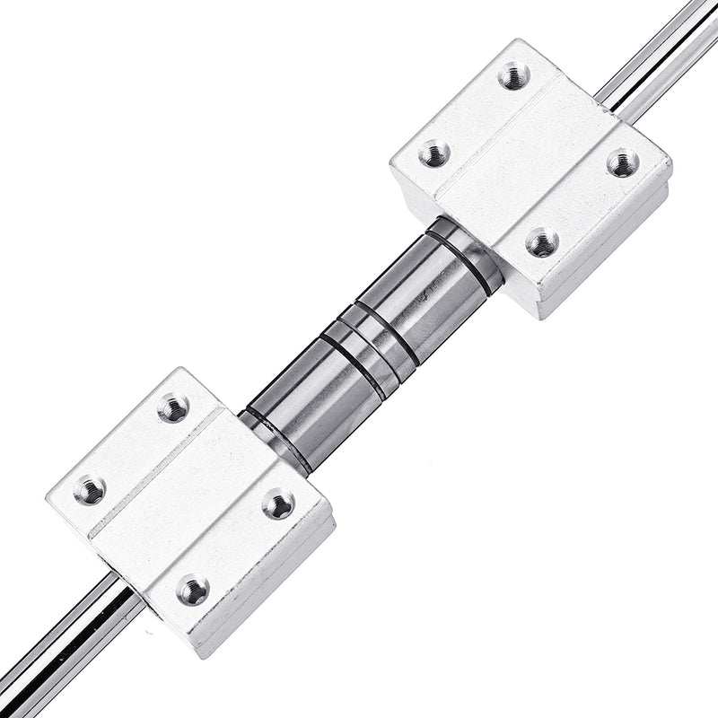 380mm Carbon Steel Linear Rail + 2x 24mm LM8UU Linear Bearing + 2x SCS8UU Slider Kit For 3D Printer