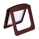 4 Way Locking Pet Door Waterproof Small Dog Cat Door Window Screen Panel Security Flap Door Pet Cage for Interior Doors