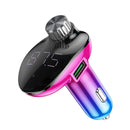 KUULAA 3.4A QC3.0 FM Transmitter bluetooth Receiver TF Card USB Reader Car Charger Multi-Function for Audio MP3 Player Car Kit Fast Charging Car Phone Charger for Samsung S10+ Xiaomi HUAWEI