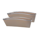 2Pcs ABS Car Seat Crevice Storage Organizer Caddy Catcher Box Seat Slit Pocket