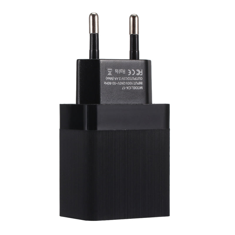 EU 5V 2.4A Dual USB Charger Power Adapter For Smartphone Tablet PC