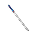 Drillpro 4/5/6/8mm HRC60 4 Flutes Milling Cutter L100mm Blue NACO Coated Tungsten Carbide Milling Cutter CNC Tool