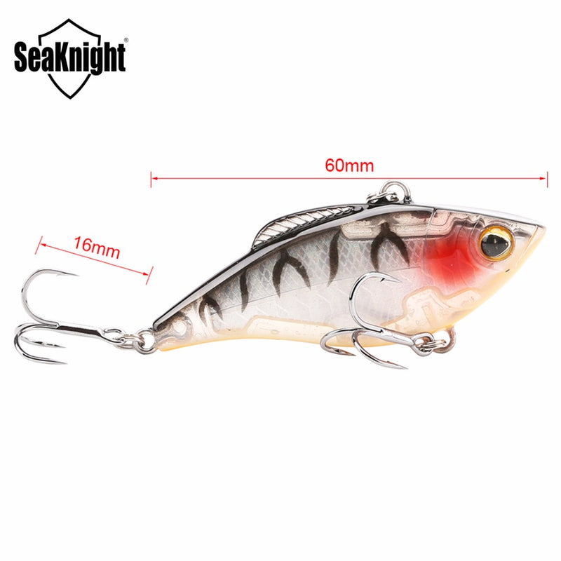 SeaKnight SK010 1PCS VIB Fishing Lure 6cm 9.5g Sinking Lure Full Layer Hard Bait Vibration Lure
