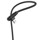 HOCO X46 3A 90 Degree Elbow Design Gaming Silicone Braid 1M Type-C Micro USB Data Cable for Samsung S10+ HUAWEI P30 Pro Xiaomi Redmi LG